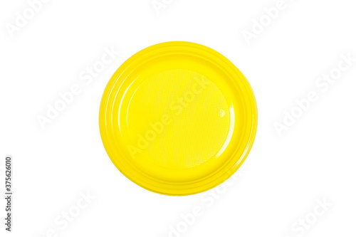 Monouso in plastica colorato - Piatto piano giallo