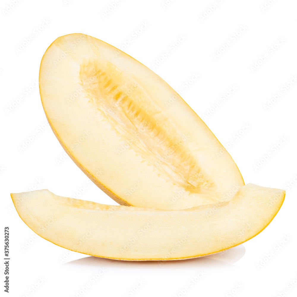 Ripe melon isolated on white background. Clipping Path Ripe melon isolated on white background. Clipping Path