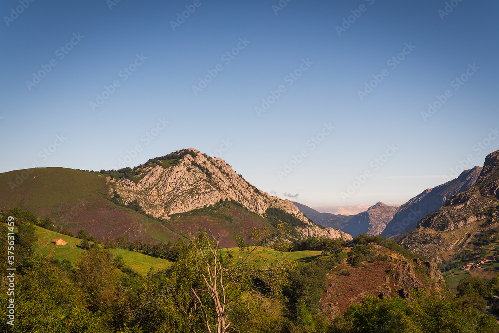 asturias mountains landscape in spain