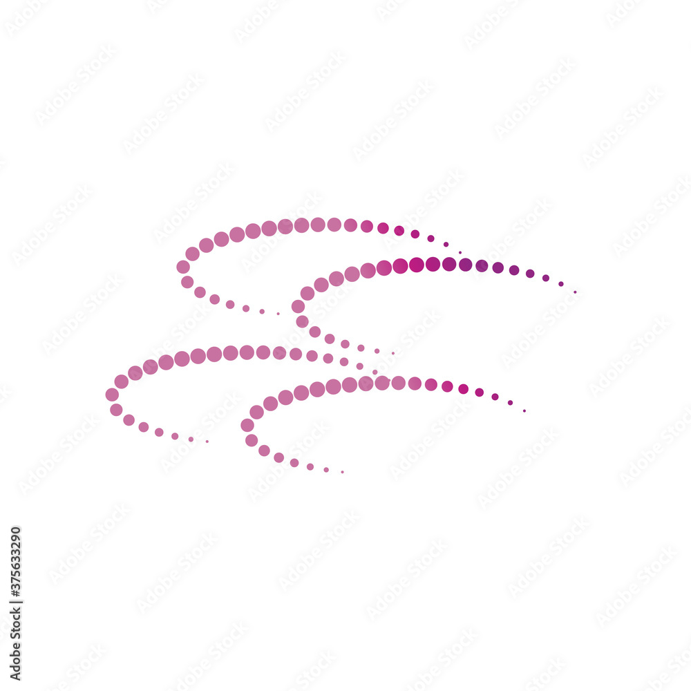 Halftone logo concept vector flat design Halftone logo concept vector flat design