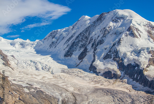 Gorner glacier at Gornergrat, swiss alps, Switzerland (summer)