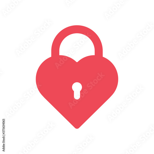 Lock heart icon. Love symbol modern, simple, vector, icon for website design, mobile app, ui. Vector Illustration