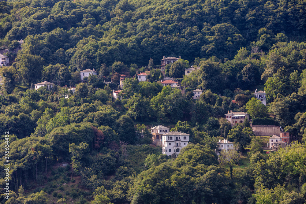 Tsagarada village in Pelion mountain. Magnesia - Greece