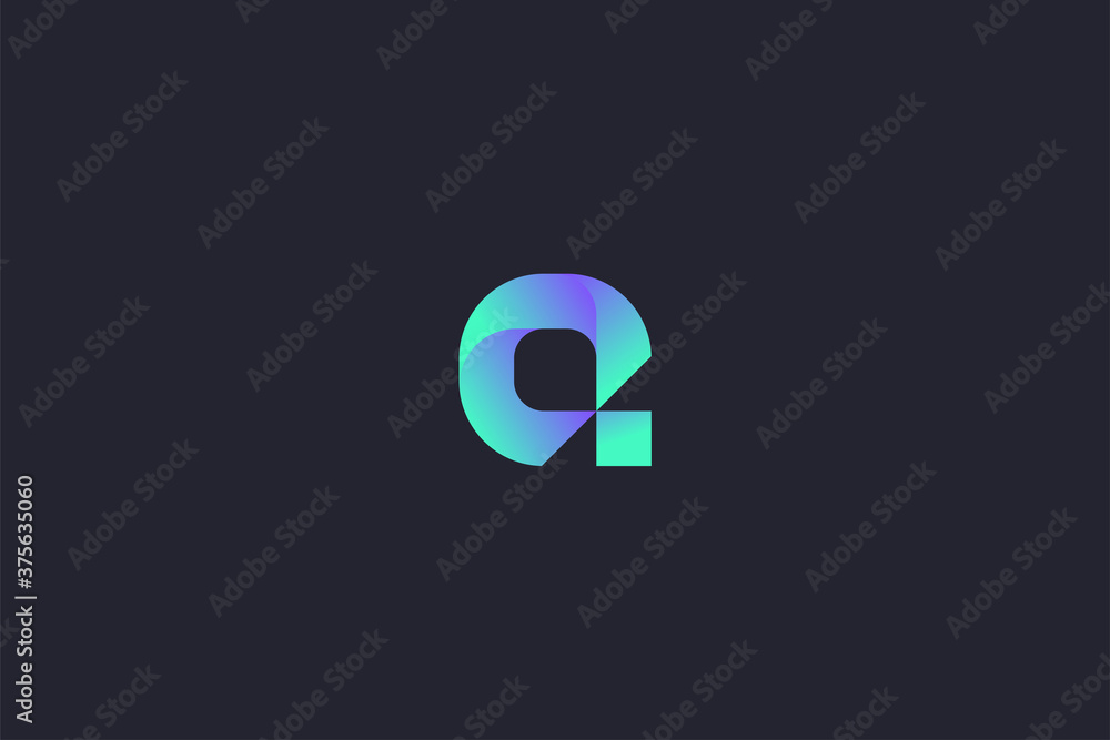 Technology Letter Q Logo Abstract Whimsical Monogram Technology Letter Q Logo Abstract Whimsical Monogram