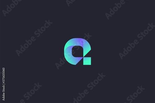 Technology Letter Q Logo Abstract Whimsical Monogram photo