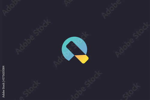 Technology Letter Q Logo Abstract Whimsical Monogram