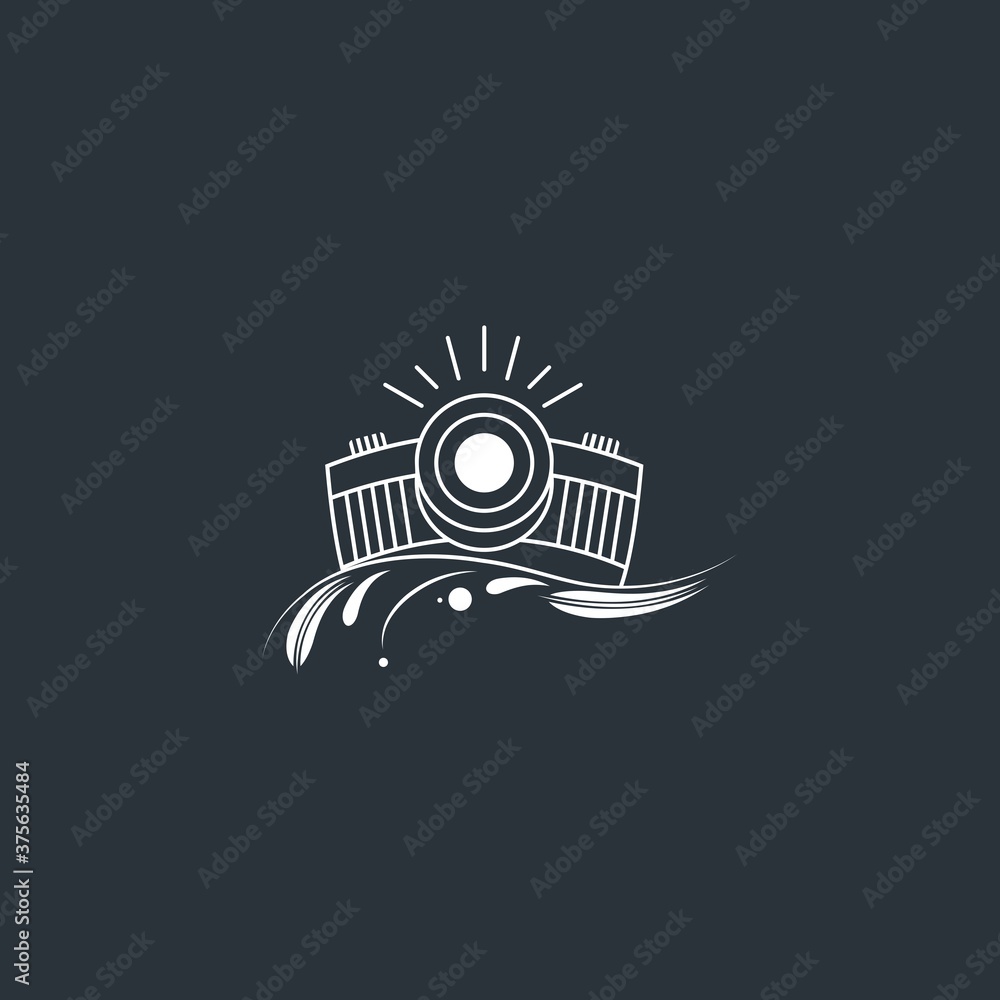 Obraz premium camera image photography logo design template