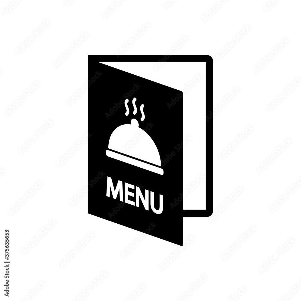 Food menu card , logo isolated on white background