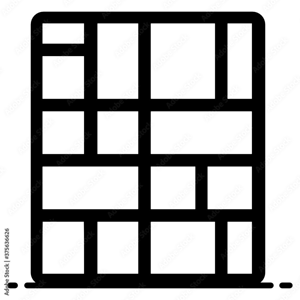 Displaying of hierarchical data using nested figures, treemap icon ...