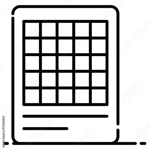 
A modern style icon of bock chart icon
