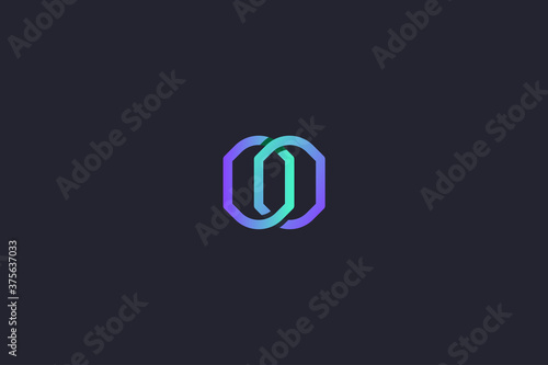 Technology Letter O Logo Abstract Whimsical Monogram