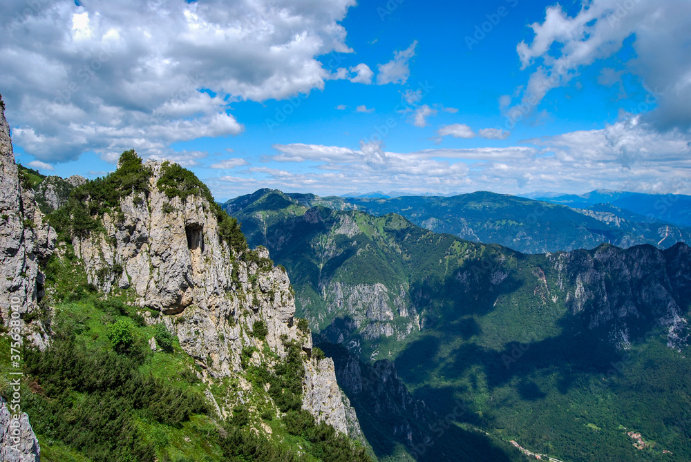 Obraz premium mountain landscape with blue sky