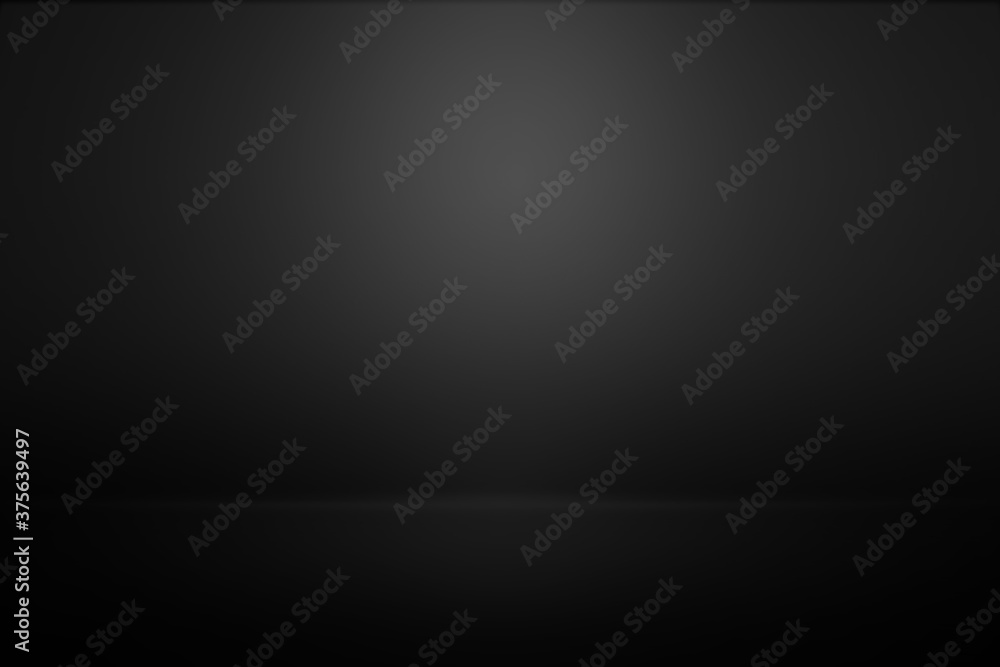Fototapeta premium Black, dark and gray abstract wall and studio used for background and display your product