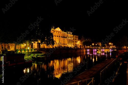 night view of Palais Rohan Strasbourg