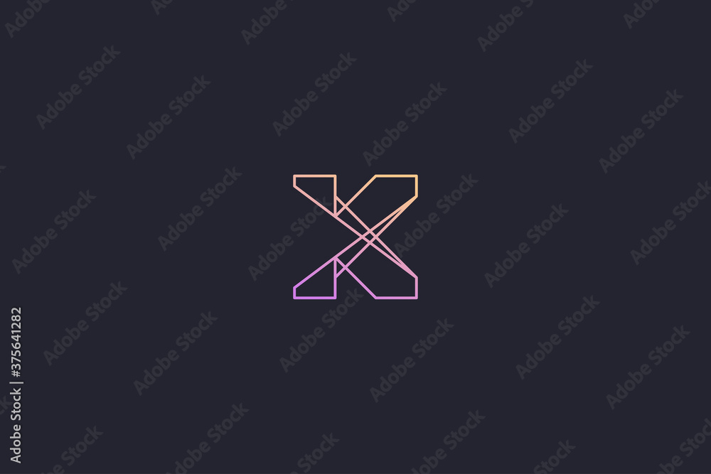 Technology Letter K Logo Abstract Whimsical Monogram Technology Letter K Logo Abstract Whimsical Monogram