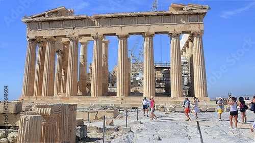 Εκτύπωση καμβά Acropolis, Partenón, Propileo, Atenas, Grecia