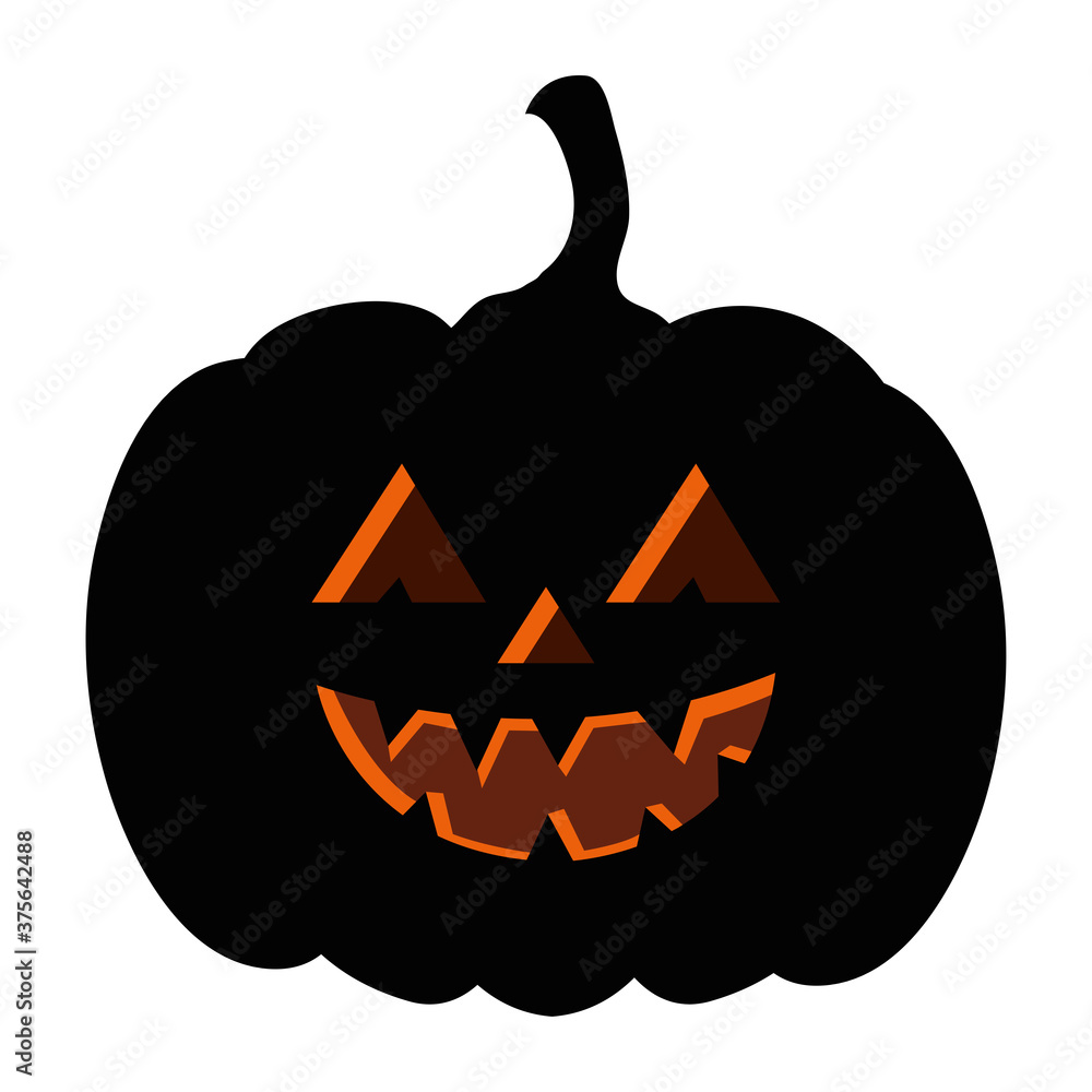 halloween dark pumpkin icon on white background vector illustration design halloween dark pumpkin icon on white background vector illustration design