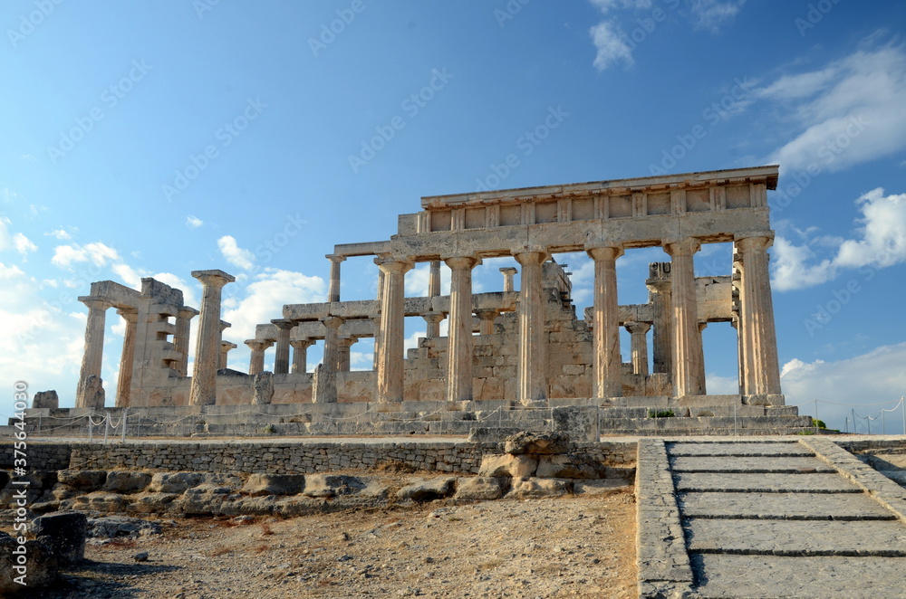 Templo de Afaia, isla de Egina, Mar Egeo Grecia