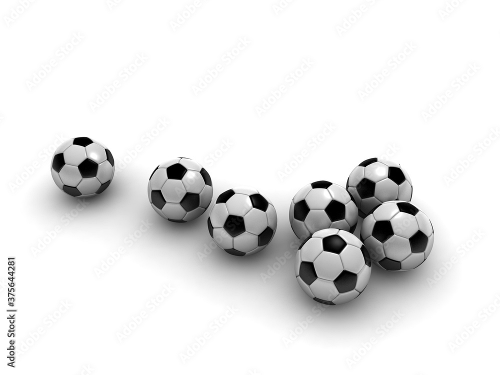 3D balls on white backround 3D balls on white backround