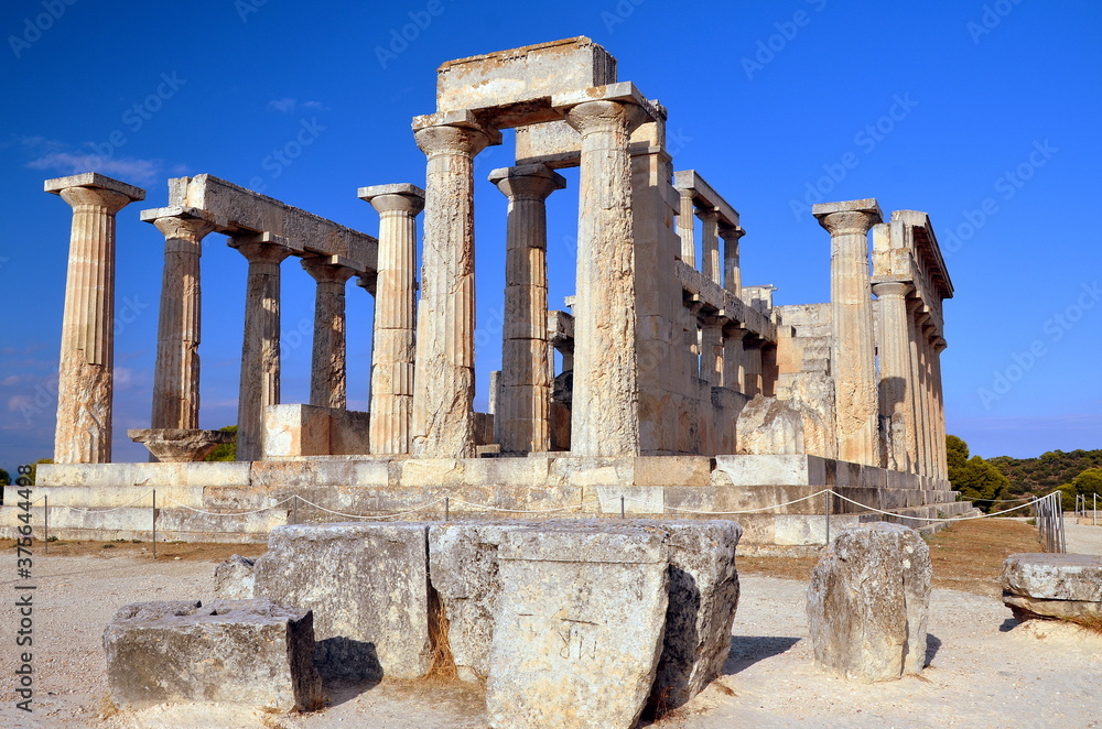 Templo de Afaia, isla de Egina, Mar Egeo Grecia Templo de Afaia, isla de Egina, Mar Egeo Grecia