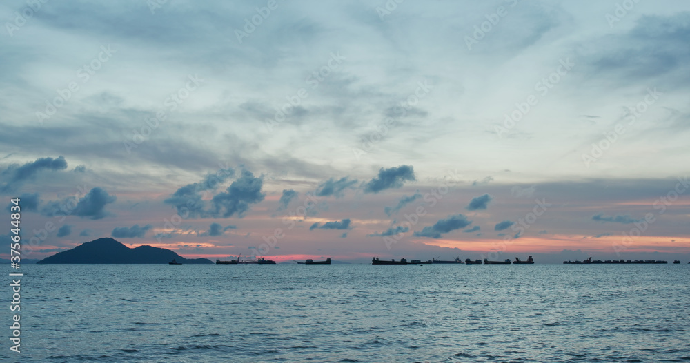 Beautiful sunset sky and sea Beautiful sunset sky and sea