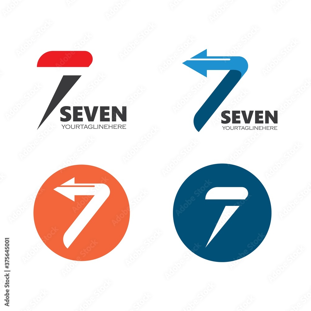 number seven icon vector illustration design number seven icon vector illustration design