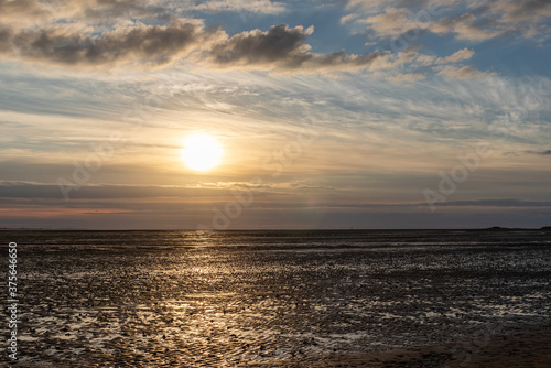 sunset on the beach