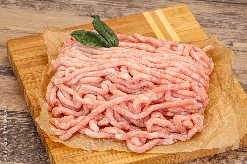 Raw pork minced meat for cooking Raw pork minced meat for cooking