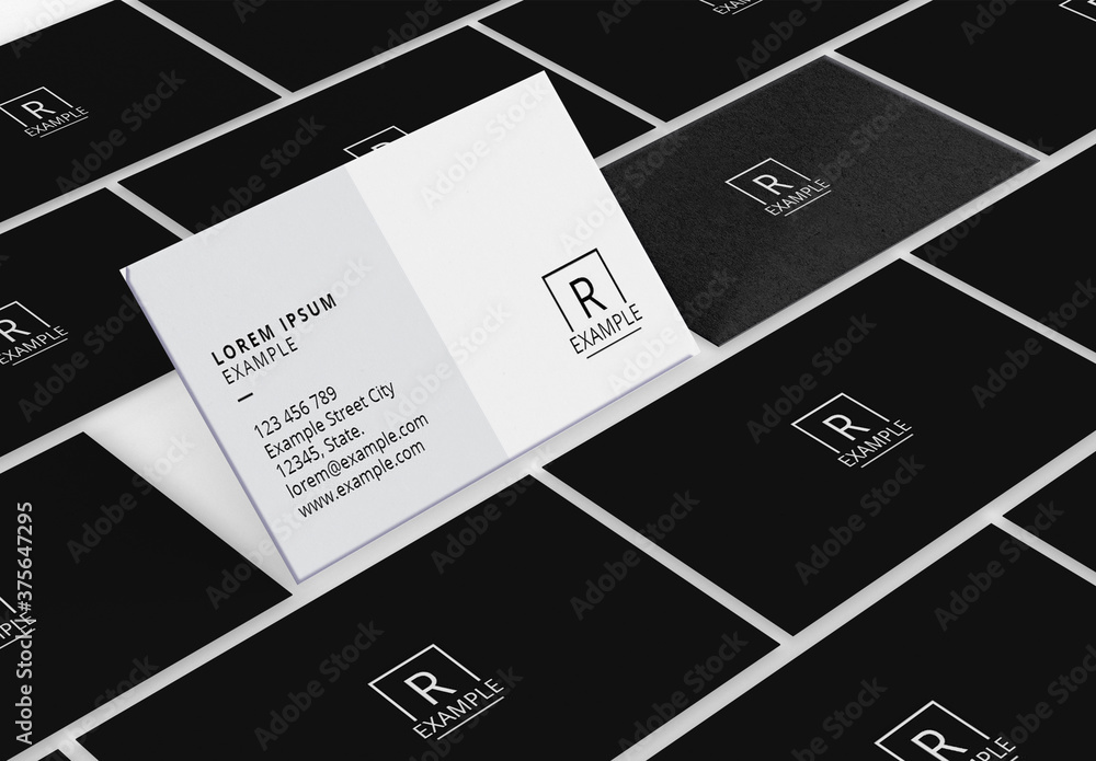 Simple Creative Business Card Stock Template Adobe Stock