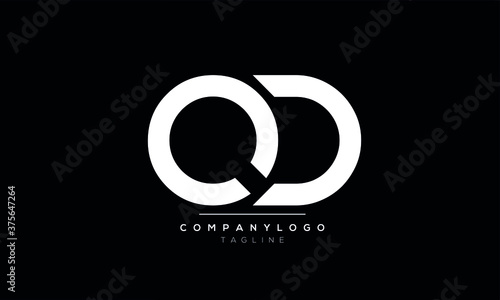 Alphabet letters Initials Monogram logo  QD,DQ,Q AND D photo