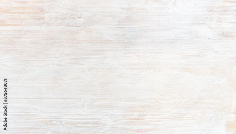 Naklejka premium wooden background with texture painted with white paint.
