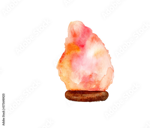 Himalayan pink and rock salt watercolor