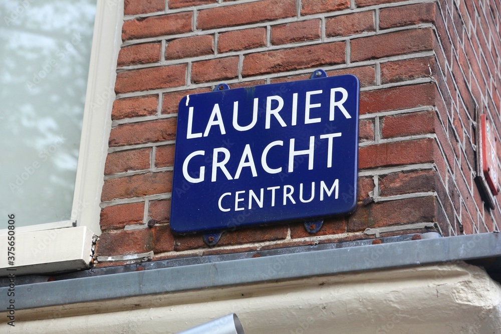 Lauriergracht canal in Amsterdam