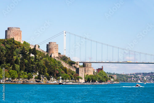 Rumelihisari Fortress along the Bosphorus in Istanbul, Turkey