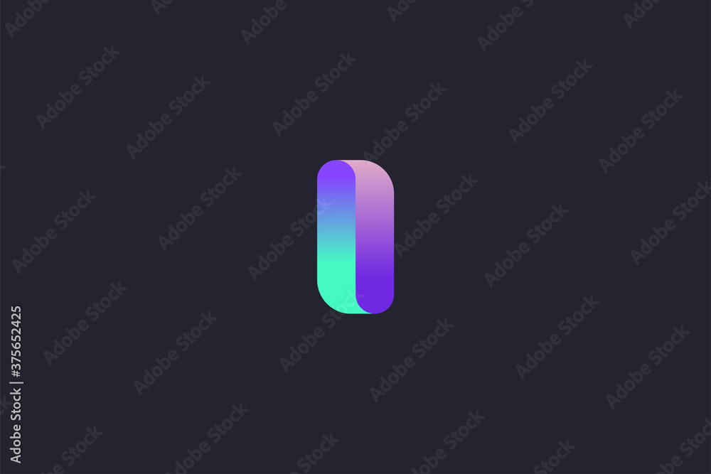 Technology Letter I Logo Abstract Whimsical Monogram Technology Letter I Logo Abstract Whimsical Monogram