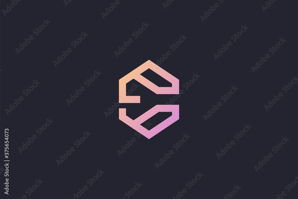 Technology Letter E Logo Abstract Whimsical Monogram Technology Letter E Logo Abstract Whimsical Monogram