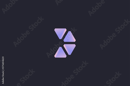 Technology Letter D Logo Abstract Whimsical Monogram