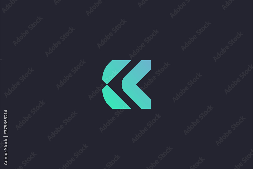 Technology Letter C Logo Abstract Whimsical Monogram