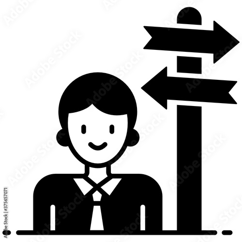 
Vector design of employment skills, vector of employee direction 
