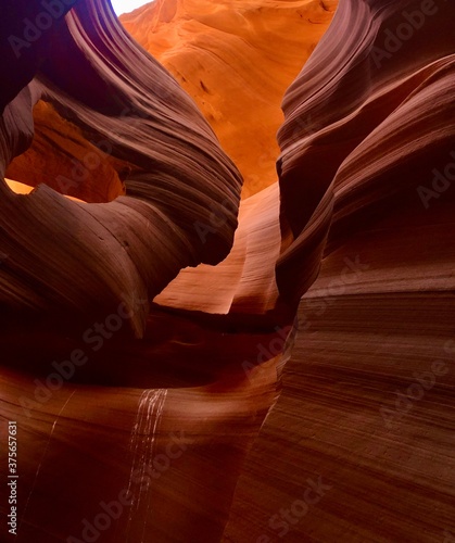lower antelope canyon, girl in the wind 
