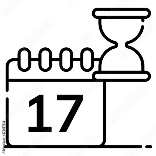 
Latest time or date by which task should be completed, deadline vector 
