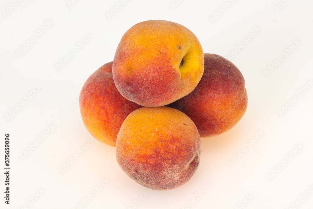 Sweet peach isolated on white Sweet peach isolated on white