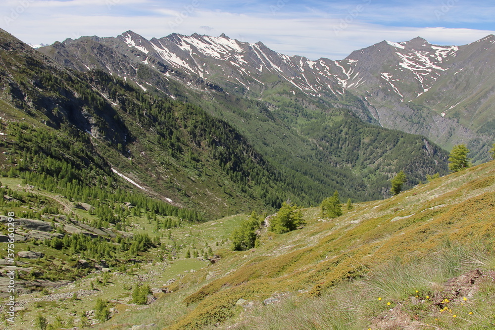 Lakes lying up in the mountains in the Chisone valley. Lakes lying up in the mountains in the Chisone valley.