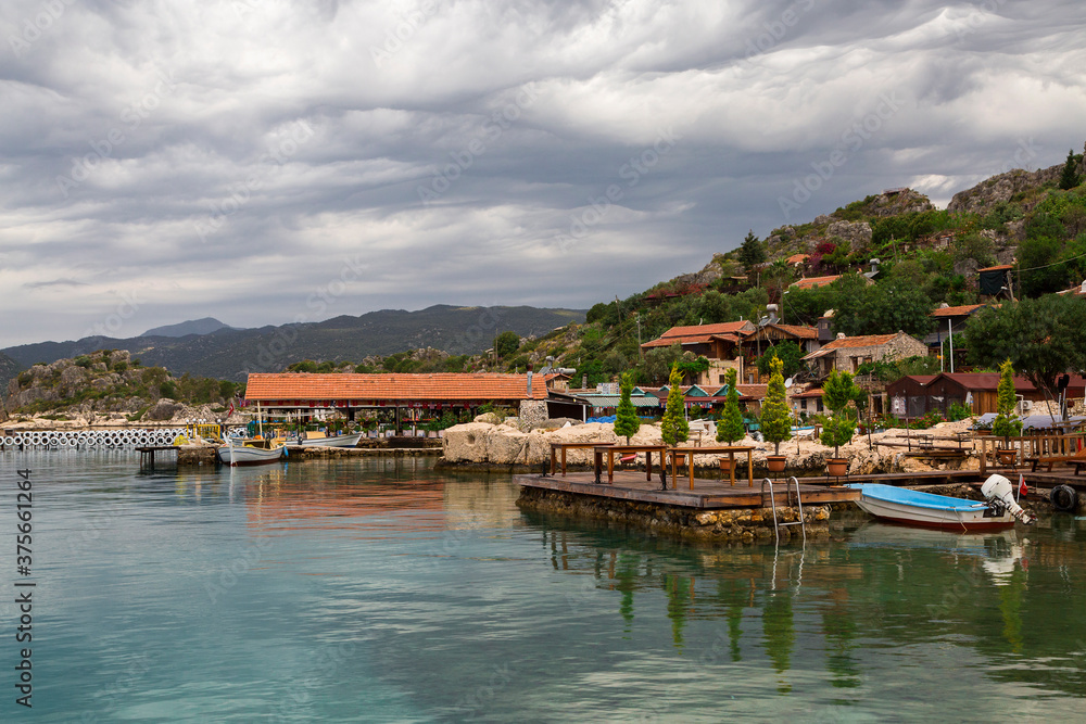 Coastal village Kekova on the Mediterranean, Turkey