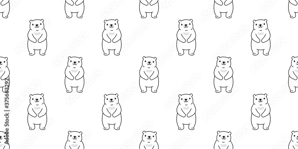 bear seamless pattern vector teddy cartoon scarf isolated repeat wallpaper tile background illustration doodle design bear seamless pattern vector teddy cartoon scarf isolated repeat wallpaper tile background illustration doodle design
