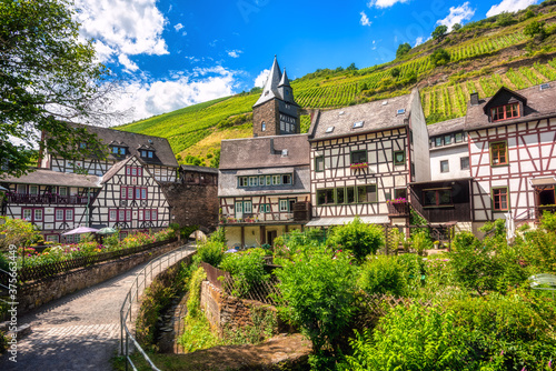 Half-timbered houses in Bacharach town, Germany
