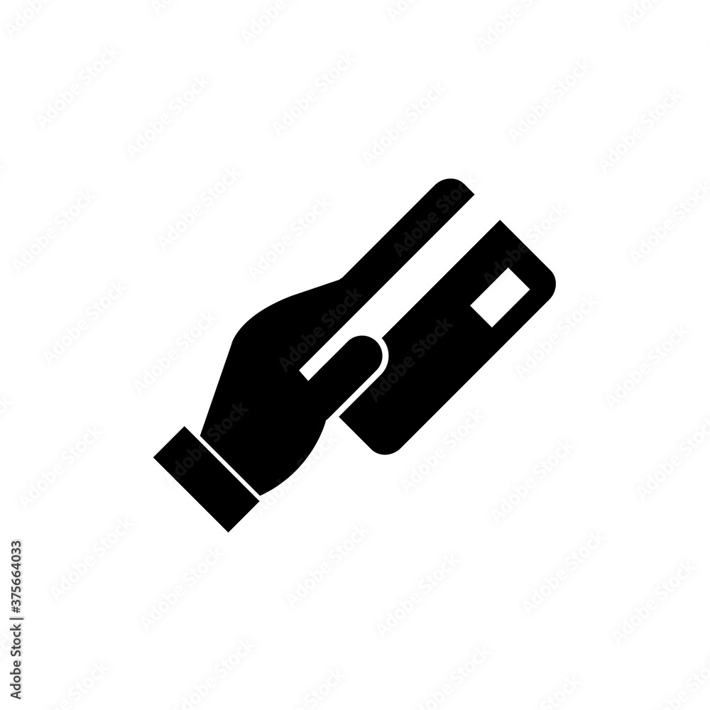 Credit card icon, logo isolated on white background Credit card icon, logo isolated on white background