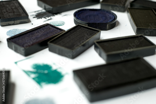 Wallpaper Mural used stamp pad Ink cartridge Torontodigital.ca