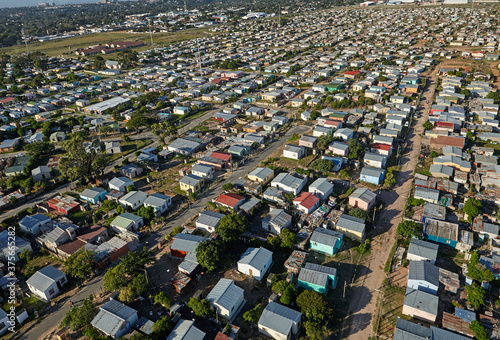 Aerial view of Walmer Township in Port Elizabeth, Eastern Cape, South Africa