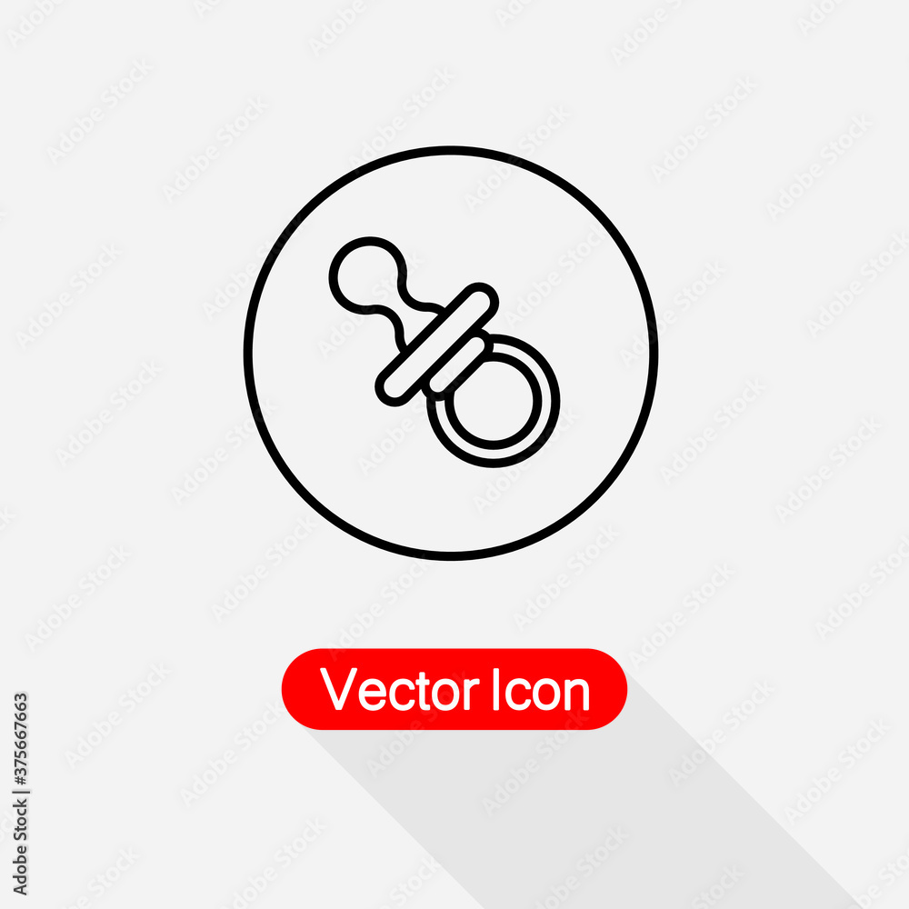 Baby Nipple Icon Vector Illustration Eps10 Baby Nipple Icon Vector Illustration Eps10